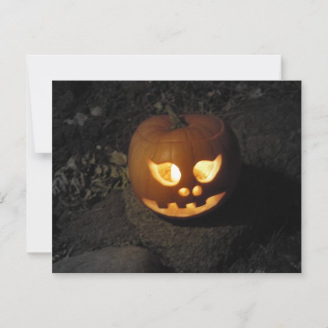 Jack O'Lantern Halloween Party Invitation (Front)