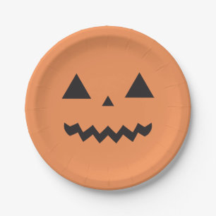 Jack O'Lantern Paper Plates