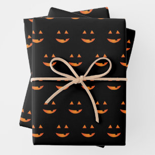 Jack o'lantern Papier à écrêtage Plat Set de 3