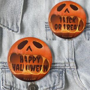 Jack o'lantern pumpkin Happy Halloween 2 Inch Round Button