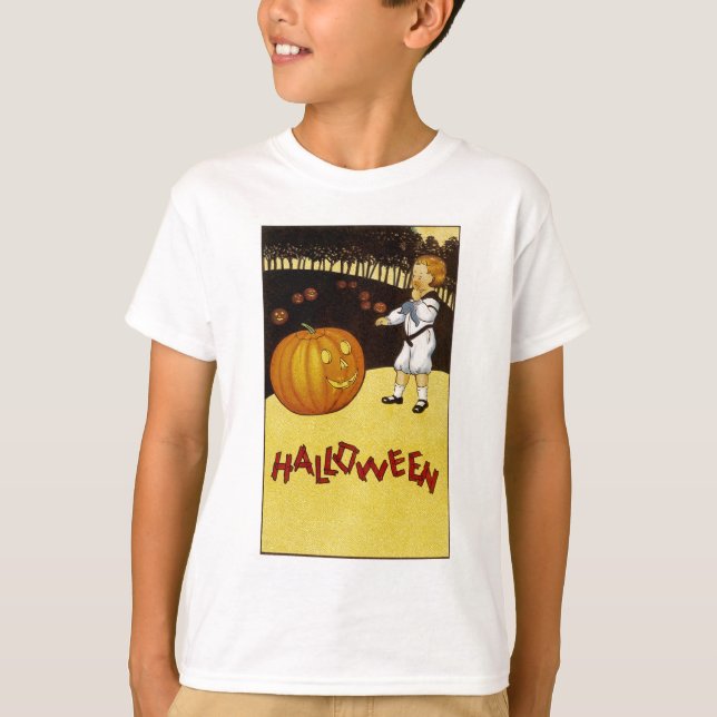 Jack o'Lantern Pumpkin Patch Halloween T-Shirt (Front)