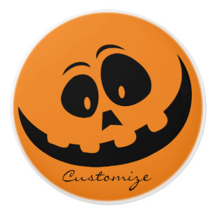 Jack O'lantern Smile Thunder_Cove Ceramic Knob