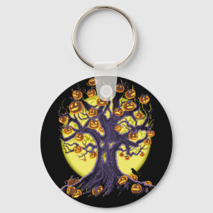 Jack O'Lantern Tree Keychain