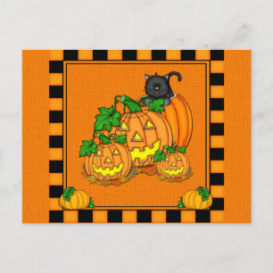 Jack O'Lanterns Halloween Postcard