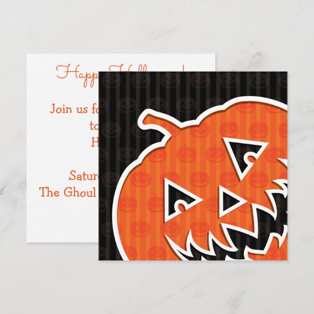 Jack O'Lanterns! Invitation (Front/Back)