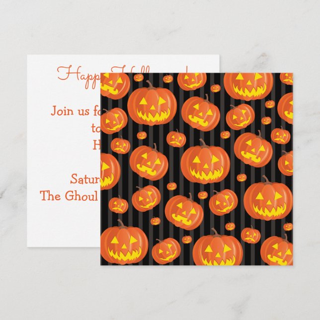 Jack O'Lanterns! Invitation (Front/Back)