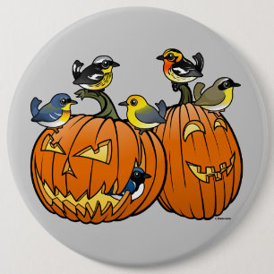 Jack O'Warbler 6 Inch Round Button