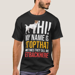 Jack Parson Russell Terrier Dog Puppies Owner T-Shirt