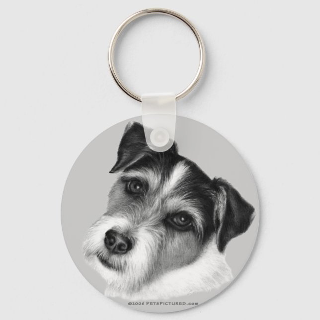 Jack (Parson) Russell Terrier Keychain (Front)