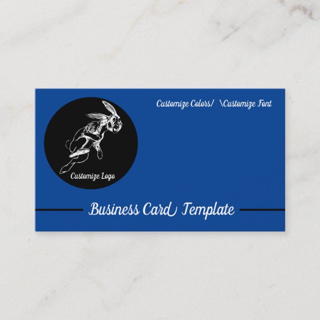 Jack Rabbit Logo Business Card (Front)