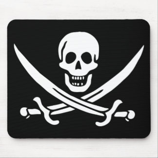 JAck Rackam Pirate Flag Mouse Pad