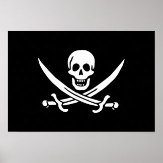 Jack Rackham; Jolly Roger Flag; Pirate Poster