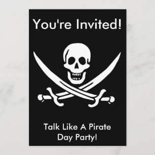 Jack Rackham Pirate Invitation