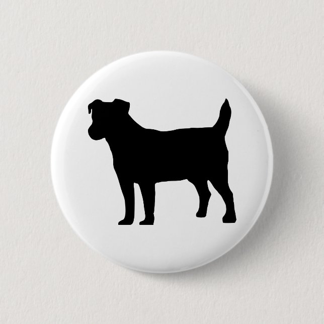 Jack russel 2 inch round button (Front)