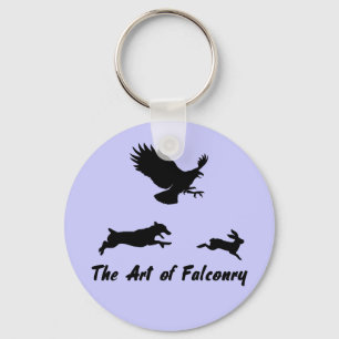Jack Russel and Falconry Keychain