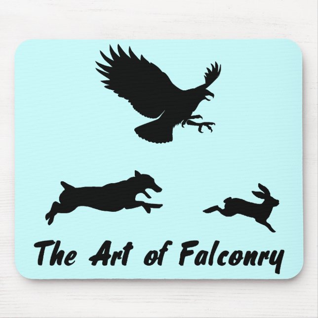 Jack Russel and Falconry Mouse Pad (Front)