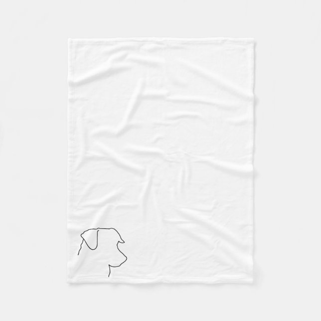 Jack Russel Fleece Blanket (Front)