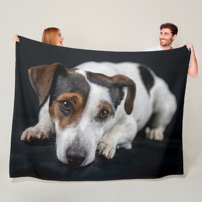 JACK RUSSEL TERRIER FLEECE BLANKET (In Situ)