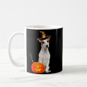 Jack Russel Witch Hat Halloween Dog Costume Coffee Mug