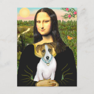 Jack Russell 10 - Mona Lisa Postcard