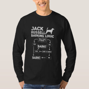 Jack Russell Barking Logic Pet Lovers s Dog Mom T-Shirt