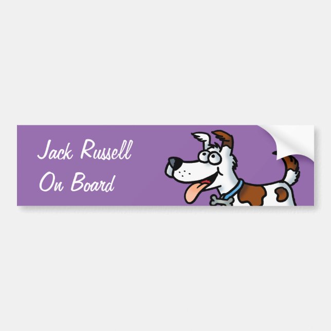 Jack Russell Bumper Sticker (Front)