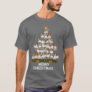 Jack Russell Christmasree Merry Christmas girl T-Shirt