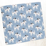 Jack Russell Dog Binder<br><div class="desc">Adorable cute little Parson Jack Russell Terrier dog pattern on a mid blue background. Perfect for animal lovers, dog groomers and veterinarians. Original art by Nic Squirrell.</div>