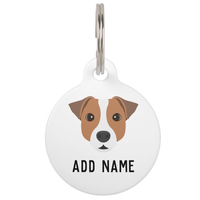 Jack Russell Dog Pet Tag (Front)