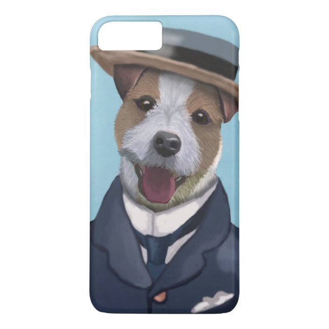 Jack Russell in Boater Case-Mate iPhone Case (Back)