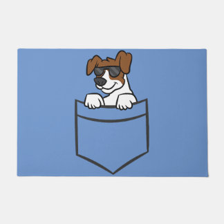 jack russell in  pocket love jack russells  doormat