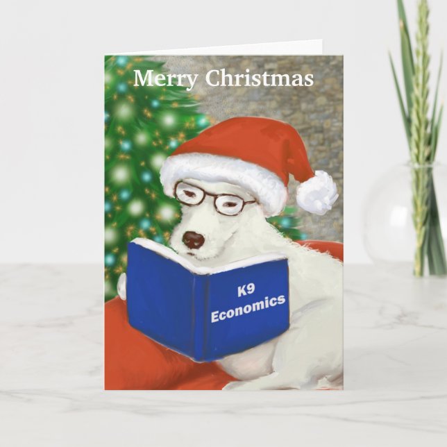 Jack Russell - K9 Economics Holiday Card (Front)