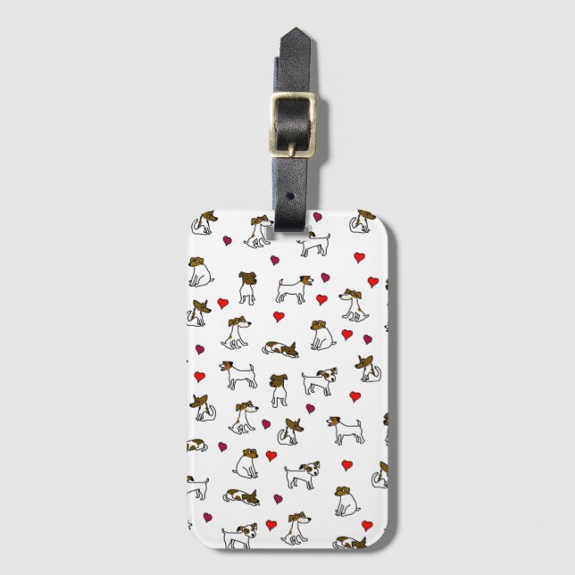 Jack Russell Luggage Tag (Front Vertical)