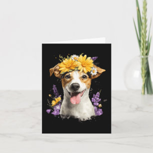 Jack Russell Mom Dog Lover Mothers Day Retro Card