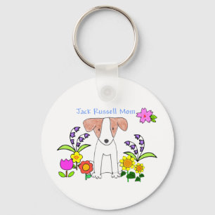 Jack Russell Mom Keychain