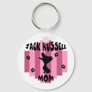 Jack Russell Mom Keychain