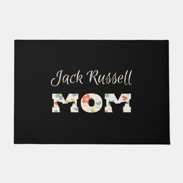 jack russell mom long sleeve   women  doormat (Front)