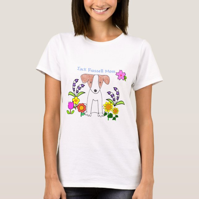 Jack Russell Mom T-Shirt (Front)