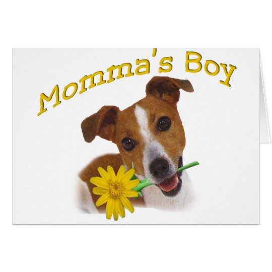 Jack Russell Momma's Boy Card