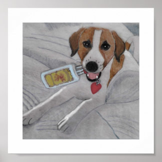 Jack Russell Original Art poster* Poster