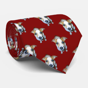 Jack Russell Pattern Tie