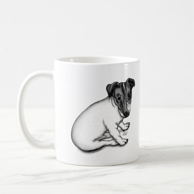Jack Russell Puppy 10 weeks old Coffee Mug (Left)