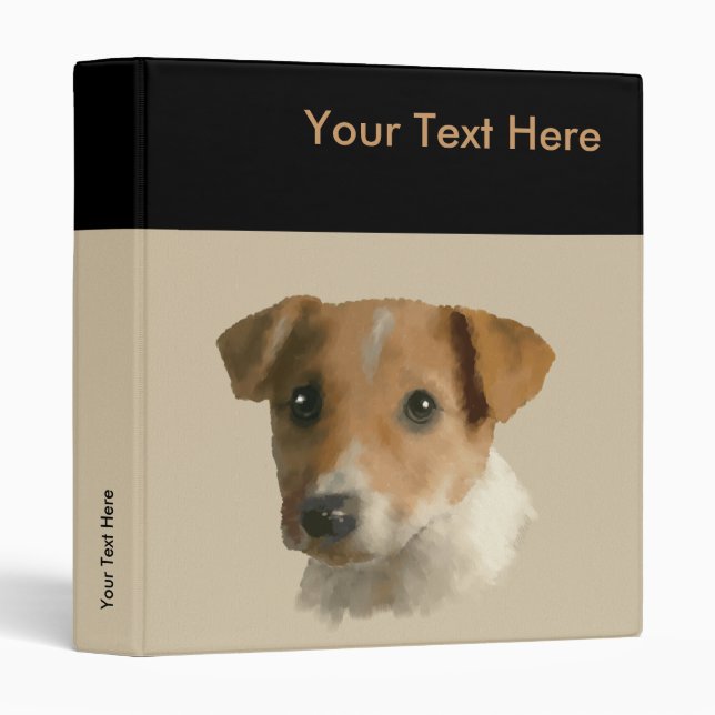 Jack Russell Puppy Binder (Front/Spine)