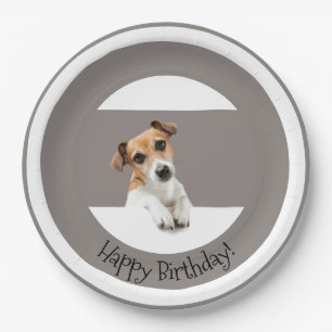 Jack Russell Puppy Dog Cute Adorable Sweet Paper Plate