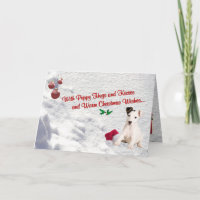 Jack Russell Puppy Hugs & Kisses Greeting Card