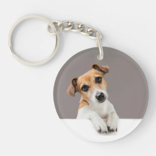 Jack Russell Puppy Sweet Adorable Baby Jack Keychain