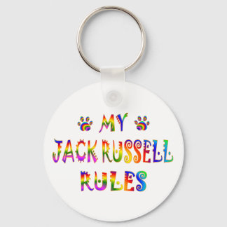 Jack Russell Rules Fun Keychain