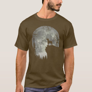 Jack Russell Terrier And Moon Halloween 5725 T-Shirt