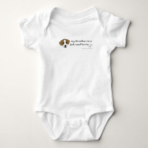 jack russell terrier baby bodysuit
