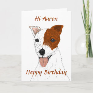 Jack Russell Terrier Birthday Card